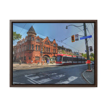 Load image into Gallery viewer, TTC Streetcar - Old Toronto - Old Architecture Photography - Oil Sketch on Canvas | Gallery Canvas Wraps, Horizontal Frame
