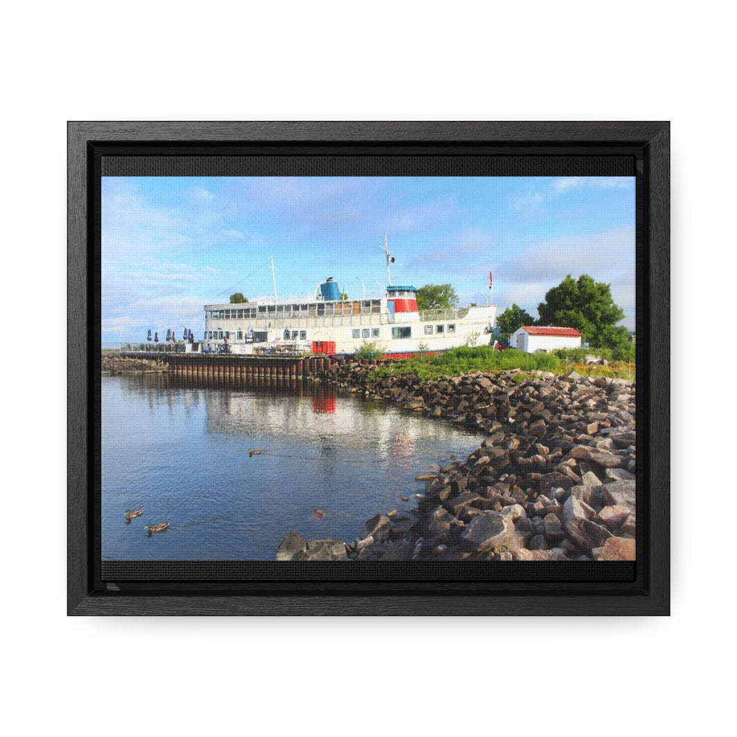 Old Nordic Boat - Ducks and Waterfront - Northern Ontario Photography - Gallery Canvas Wraps, Horizontal Frame