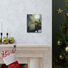 Load image into Gallery viewer, Holiday Snowstorm - Old Town Christmas - Old Architecture Photography - Canvas Gallery Wraps
