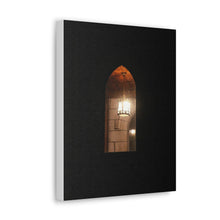 Load image into Gallery viewer, Medieval Style Lantern - Winter Cathedral - Oil Sketch on Canvas | Canvas Gallery Wraps
