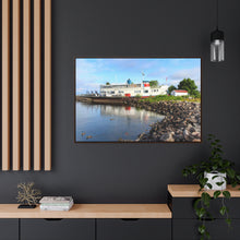 Load image into Gallery viewer, Old Nordic Boat - Ducks and Waterfront - Northern Ontario Photography - Gallery Canvas Wraps, Horizontal Frame
