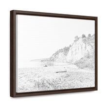 Load image into Gallery viewer, Scarborough Bluffs - Lake Ontario - Toronto Art and Photography - Pencil Sketch on Canvas | Gallery Canvas Wraps, Horizontal Frame
