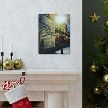 Load image into Gallery viewer, Holiday Snowstorm - Old Town Christmas - Old Architecture Photography - Canvas Gallery Wraps
