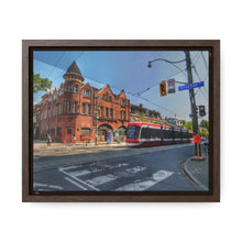 Load image into Gallery viewer, TTC Streetcar - Old Toronto - Old Architecture Photography - Oil Sketch on Canvas | Gallery Canvas Wraps, Horizontal Frame
