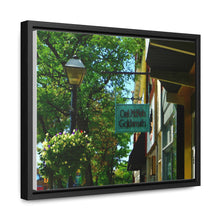 Load image into Gallery viewer, Old Town Shop - Old Architecture Photography - Small Town Nostalgia Art - Oil Sketch On Canvas - Gallery Canvas Wraps, Horizontal Frame
