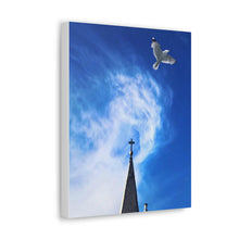 Load image into Gallery viewer, Church Steeple Art - Bird and Church - Uplifting Photography - Canvas Gallery Wraps
