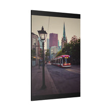 Load image into Gallery viewer, Old Toronto Street Scene - Urban Photography - Streetcar Photography - Matte Canvas, Stretched, 0.75&quot;
