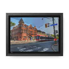 Load image into Gallery viewer, TTC Streetcar - Old Toronto - Old Architecture Photography - Oil Sketch on Canvas | Gallery Canvas Wraps, Horizontal Frame
