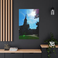 Load image into Gallery viewer, Old-Fashioned English Anglican Church - Cathedral Art - Fine Art Photography - Oil Sketch On Canvas - Canvas Gallery Wraps
