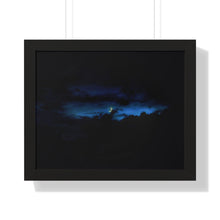 Load image into Gallery viewer, Good Night Crescent Moon - Night Photography - Photographic Art - Framed Horizontal Poster
