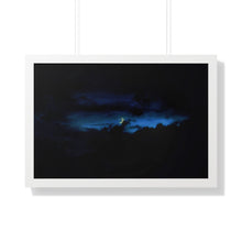 Load image into Gallery viewer, Good Night Crescent Moon - Night Photography - Photographic Art - Framed Horizontal Poster
