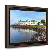 Load image into Gallery viewer, Old Nordic Boat - Ducks and Waterfront - Northern Ontario Photography - Gallery Canvas Wraps, Horizontal Frame
