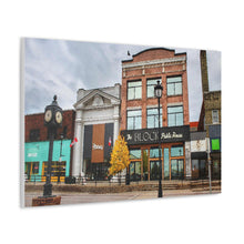 Load image into Gallery viewer, Small Town Autumn - October Main Street - Oil Sketch on Canvas | Canvas Gallery Wraps
