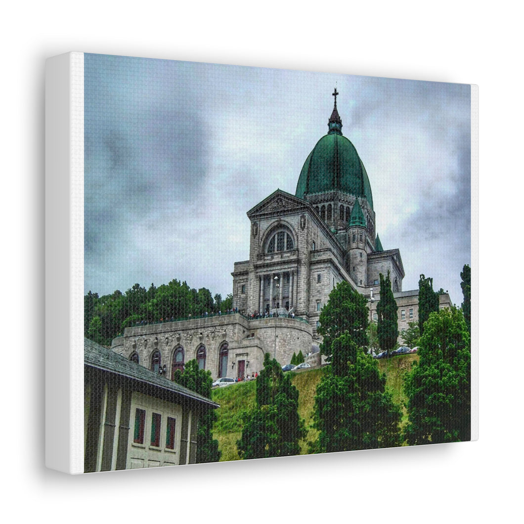 Saint Joseph Oratory Montreal - Cathedral Scene - European Style Photo Art - Summer Basilica Scene - Oil Painting Art | Canvas Gallery Wraps