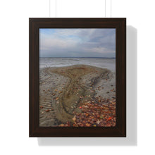 Load image into Gallery viewer, Autumn Sandbar - Nature Photography - Photographic Art | Framed Vertical Poster
