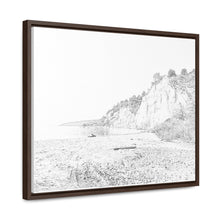 Load image into Gallery viewer, Scarborough Bluffs - Lake Ontario - Toronto Art and Photography - Pencil Sketch on Canvas | Gallery Canvas Wraps, Horizontal Frame
