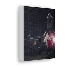 Load image into Gallery viewer, Germanic Gothic Cathedral - Night Photography - Oil Sketch On Canvas - Canvas Gallery Wraps
