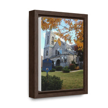 Load image into Gallery viewer, Presbyterian Church Oil Print - Old Gothic Architecture - Fine Art - Oil Sketch on Canvas | Gallery Canvas Wraps, Vertical Frame
