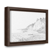 Load image into Gallery viewer, Scarborough Bluffs - Lake Ontario - Toronto Art and Photography - Pencil Sketch on Canvas | Gallery Canvas Wraps, Horizontal Frame
