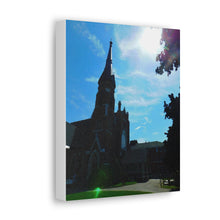 Load image into Gallery viewer, Old-Fashioned English Anglican Church - Cathedral Art - Fine Art Photography - Oil Sketch On Canvas - Canvas Gallery Wraps
