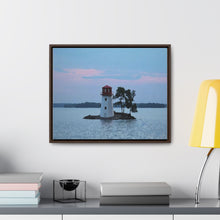 Load image into Gallery viewer, Mystic Northern Lighthouse - Nordic Photography - Photographic Art - Gallery Canvas Wraps, Horizontal Frame
