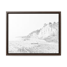 Load image into Gallery viewer, Scarborough Bluffs - Lake Ontario - Toronto Art and Photography - Pencil Sketch on Canvas | Gallery Canvas Wraps, Horizontal Frame
