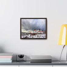 Load image into Gallery viewer, Old Nordic Boat - Maritime Photographic Art - Oil Sketch on Canvas | Gallery Canvas Wraps, Horizontal Frame
