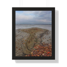 Load image into Gallery viewer, Autumn Sandbar - Nature Photography - Photographic Art | Framed Vertical Poster
