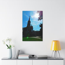 Load image into Gallery viewer, Old-Fashioned English Anglican Church - Cathedral Art - Fine Art Photography - Oil Sketch On Canvas - Canvas Gallery Wraps
