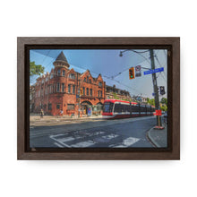 Load image into Gallery viewer, TTC Streetcar - Old Toronto - Old Architecture Photography - Oil Sketch on Canvas | Gallery Canvas Wraps, Horizontal Frame
