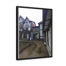 Load image into Gallery viewer, German Village Shopkeeper - Old World Style Scene - Oil Sketch on Canvas | Vertical Framed Premium Gallery Wrap Canvas
