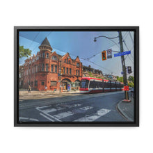 Load image into Gallery viewer, TTC Streetcar - Old Toronto - Old Architecture Photography - Oil Sketch on Canvas | Gallery Canvas Wraps, Horizontal Frame
