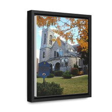 Load image into Gallery viewer, Presbyterian Church Oil Print - Old Gothic Architecture - Fine Art - Oil Sketch on Canvas | Gallery Canvas Wraps, Vertical Frame
