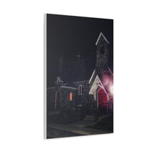 Load image into Gallery viewer, Germanic Gothic Cathedral - Night Photography - Oil Sketch On Canvas - Canvas Gallery Wraps
