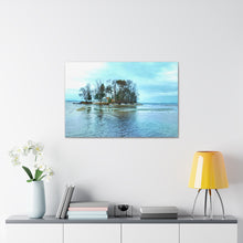 Load image into Gallery viewer, Island Cottage Photography - Nordic Art - Oil Sketch on Canvas | Canvas Gallery Wraps
