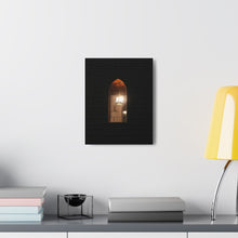 Load image into Gallery viewer, Medieval Style Lantern - Winter Cathedral - Oil Sketch on Canvas | Canvas Gallery Wraps
