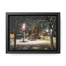 Load image into Gallery viewer, Old Town Square - Christmas Art - Festive Photography - Oil Sketch on Canvas | Gallery Canvas Wraps, Horizontal Frame
