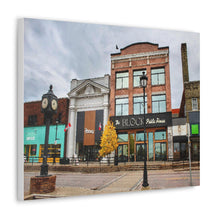 Load image into Gallery viewer, Small Town Autumn - October Main Street - Oil Sketch on Canvas | Canvas Gallery Wraps
