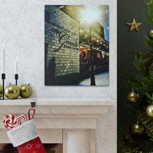 Load image into Gallery viewer, Holiday Snowstorm - Old Town Christmas - Old Architecture Photography - Canvas Gallery Wraps
