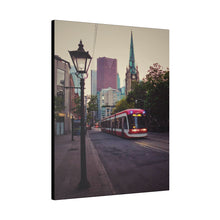 Load image into Gallery viewer, Old Toronto Street Scene - Urban Photography - Streetcar Photography - Matte Canvas, Stretched, 0.75&quot;
