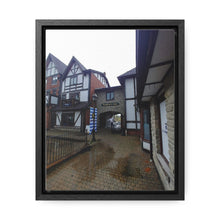 Load image into Gallery viewer, German Village Shopkeeper - Old World Style Scene - Oil Sketch on Canvas | Vertical Framed Premium Gallery Wrap Canvas
