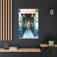 Load image into Gallery viewer, Old Storefront - Quaint Downtown - Old Architecture Photography - Oil Sketch On Canvas - Canvas Gallery Wraps
