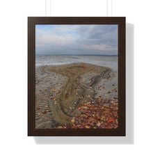 Load image into Gallery viewer, Autumn Sandbar - Nature Photography - Photographic Art | Framed Vertical Poster
