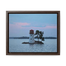 Load image into Gallery viewer, Mystic Northern Lighthouse - Nordic Photography - Photographic Art - Gallery Canvas Wraps, Horizontal Frame
