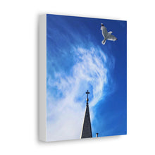 Load image into Gallery viewer, Church Steeple Art - Bird and Church - Uplifting Photography - Canvas Gallery Wraps
