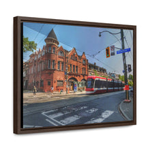 Load image into Gallery viewer, TTC Streetcar - Old Toronto - Old Architecture Photography - Oil Sketch on Canvas | Gallery Canvas Wraps, Horizontal Frame
