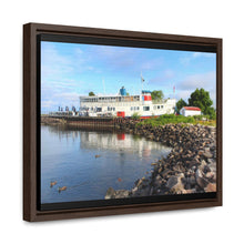 Load image into Gallery viewer, Old Nordic Boat - Ducks and Waterfront - Northern Ontario Photography - Gallery Canvas Wraps, Horizontal Frame
