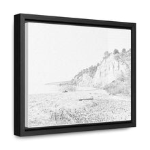 Load image into Gallery viewer, Scarborough Bluffs - Lake Ontario - Toronto Art and Photography - Pencil Sketch on Canvas | Gallery Canvas Wraps, Horizontal Frame
