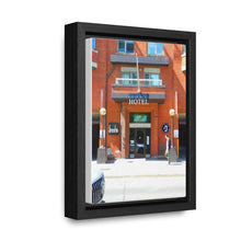 Load image into Gallery viewer, HOTEL - Toronto Architecture Photography - Oil Sketch on Canvas | Gallery Canvas Wraps, Vertical Frame
