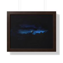 Load image into Gallery viewer, Good Night Crescent Moon - Night Photography - Photographic Art - Framed Horizontal Poster
